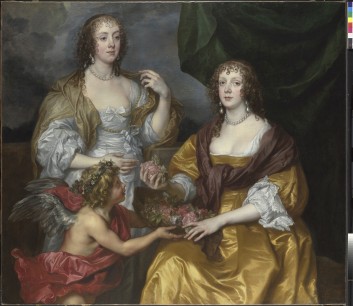 Anthony van Dyck, Lady Elizabeth Thimbelby and Dorothy, Viscountess Andover c.1637. National Gallery, London