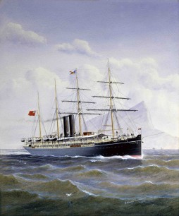 Victoria, first of the 'Jubilee' class of steam liner, launched in 1887