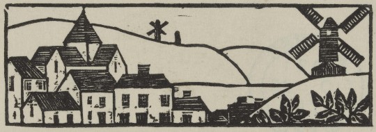 Eric Gill, View of Ditchling, 1918