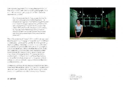 Pages 22 and 23 of  Jeff Wall: Picture for Women