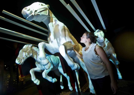 Charging horses, from 'War Horse Fact & Fiction' at the National Army Museum, © James McCauley