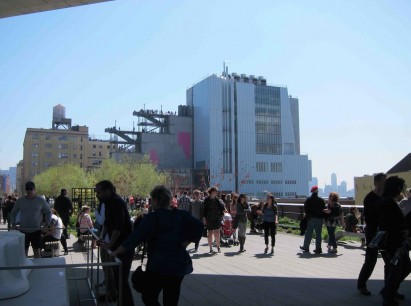 The new Whitney building, from the High Line. Photo: Victoria Keller