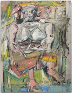 Willem de Kooning  (American, born the Netherlands. 1904–97) Woman, I, 1950–2 Oil, enamel and charcoal on canvas 192.7 x 147.3 cm The Museum of Modern Art, New York. Purchase.