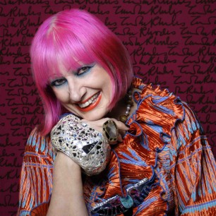 Portrait of Zandra Rhodes by Gene Nocon. Courtesy Zandra Rhodes