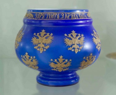 Chinese blue vase from Dorich House