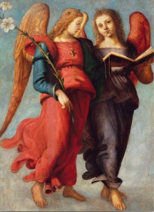 Piero di Cosimo, Two Angels, c. 1510–15, oil on canvas transferred from panel, 87.3x64.5cm  Museum of Fine Arts, Boston. Turner Sargent Collection, Bequest of Mrs Turner Sargent (Amelia J. Holmes). Image ©2014 Museum of Fine Arts, Boston