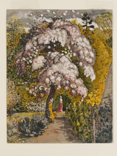 Samuel Palmer, In a Shoreham Garden, c.1829, Indian ink with watercolour and gouache, 27.9×22.2cm. London, Victoria and Albert Museum