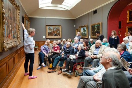 Participants in the Dulwich Picture Gallery's 'Good TImes' project, of which 'Visual to Vocal' forms part