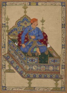 Manohar (Portrait) and Mansur (Throne),  Prince Salim Enthroned,  Mughal, dated 1600/01