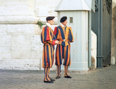 Members of the Swiss Guard at the Vatican