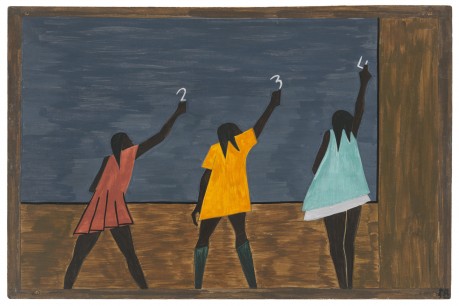 Jacob Lawrence. The Migration Series. 1940-41. Panel 58. Casein tempera on hardboard, 45.7 x 30.5 cm