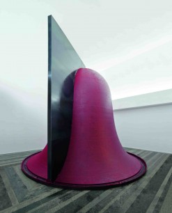 Anish Kapoor,  Untitled (2013). Wax, oil based paint and steel  135.5x135.5x222.5cm  Installation view: Pinchuk Art Centre, Kiev, 2010.  Photo: Markus Tretter   © Anish Kapoor / VG Bildkunst, Bonn, 2013