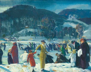 George Bellows,  Love of Winter (1914)  oil on canvas,  82.6 x 102.9 cm.  The Art Institute of Chicago, Friends of American Art Collection  Photography © The Art Institute of Chicago