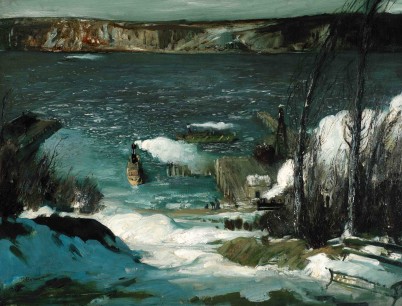 George Bellows,  North River (1908)  Oil on canvas,  83.5 x 109.2 cm  Courtesy of the Pennsylvania Academy of the Fine Arts, Philadelphia,  Joseph E. Temple Fund