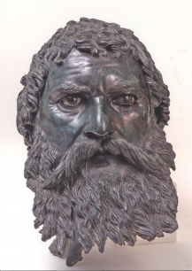 Portrait Head of King Seuthes III, Early Hellenistic period, Thracian, Late fourth–early third centuries BC. Bronze, copper, alabaster and glass paste, 32.5x24cm  National Institute of Archaeology & Museum, Bulgarian Academy of Sciences, Sofia