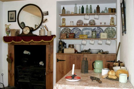 A Victorian kitchen display at the Ragged School Museum