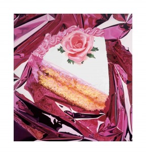 Jeff Koons, Cake, 1995 – 97. Oil on canvas; 125 3⁄8 x 116 3⁄8 in. (318.5 x 295.6 cm). Private collection. © Jeff Koons