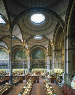 Henri Labrouste (French, 1801-1875). Bibliothèque nationale, Paris, 1854-1875. View of the reading room. © Georges Fessy