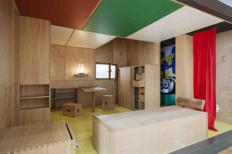 Le Corbusier, Cabanon, Roquebrune-Cap-Martin (1951–52). Re-creation of the interior, 2006. Manufactured by Cassina SpA, Milan. Photograph: Jonathan Muzikar