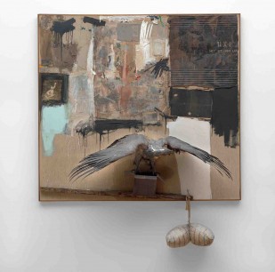 Robert Rauschenberg. Canyon. 1959 © Museum of Modern Art. Photo by John Wronn