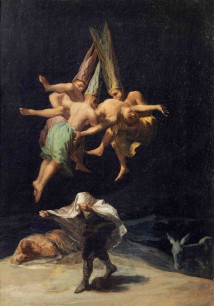 Francisco de Goya (1746–1828)  Flight of Witches, 1797/98  Oil on canvas, 43 × 30,5 cm  Museo Nacional del Prado, Madrid  © Museo Nacional del Prado, Madrid