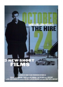 BMW Films, The Hire Advertiser: BMW Agency: Fallon Directors: John Frankenheimer, Joe Carnahan, Alejandro González Iñárritu, Guy Ritchie, Wong Kar-Wai, John Woo, Tony Scott, Ang Lee Production Companies: Anonymous Content, RSA Films Year: 2001 Country: US