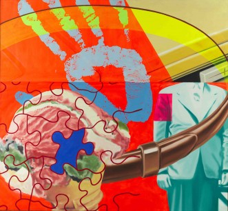 James Rosenquist, Volunteer. 1963–4. Oil on canvas. 72 x78ins. The Art Institute of Chicago. Art © James Rosenquist/Licensed by VAGA, New York, NY. For full list of credits see below text