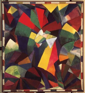 Morgan Russell. Synchromy in Orange: To Form. 1913-1914. Oil on canvas 342.9 x 308.6 cm. Collection Albright-Knox Art Gallery Buffalo, New York. Gift of Seymour H. Knox, Jr. © 2012 Peyton Wright Gallery.