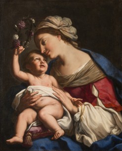 Elisabetta Sirani, Virgin and Child, 1663. Oil on canvas 34 × 27 1/2 in. National Museum of Women in the Arts, Washington, D.C., Gift of W. & W. Holladay; Conservation funds generously provided by the Southern California State Committee of the NMWA