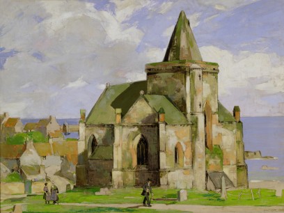 John Guthrie Spence Smith, St Monance Kirk. Oil on Canvas. Courtesy The Fleming Collection