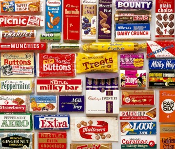 Assorted sweets packaging