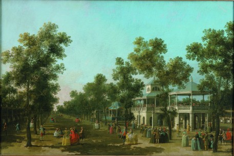 Giovanni Antonio Canal, Il Canaletto, Vauxhall Gardens, the Grove and Grand Walk, oil on canvas, c.1751 (Compton Verney, Warwickshire.)