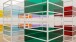 Liam Gillick,  Complete Bin Development (2013). Powder-coated aluminum and Plexiglas 6 elements, each element 300 x 150 x 150 cm © the artist