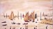 LS Lowry, Yachts, 1959. Courtesy The Lowry Collection, Salford