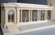 Architect's model of the new Portico Gallery at Frick, New York. Courtesy of the Frick Collection