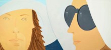 Alex Katz (b. 1937), Katherine and Elizabeth, 2012. Oil on Linen, 72 x 186 inches. Collection of the artist; courtesy Gavin Brown’s enterprise. © Alex Katz/Licensed by VAGA, New York, NY