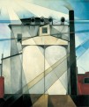 Charles Demuth (1883–1935), My Egypt, 1927. Oil on fiberboard, 35 3/4 × 30 in. (90.8 × 76.2 cm). Whitney Museum of American Art, New York; purchase with funds from Gertrude Vanderbilt Whitney 31.172