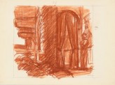 Edward Hopper, Study for New York Movie, 1938 or '39. Fabricated chalk on paper, 28.3×38.1cm.  Josephine N. Hopper Bequest 70.277. © Heirs of Josephine N. Hopper, licensed by the Whitney Museum of American Art. Image © Whitney Museum of American Art
