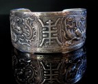 Chinese Carved Silver Four Ling Bracelet (Private Collection www.susandods.com) Photo: RP (Bob) Birt