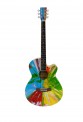 Damien Hirst's tribute to Joe Strummer - the guitar's accoustic but the decoration is quite 'electric'