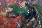 Elizabeth Taylor/Odalisque I, 1976, printed 2011, C-print, 32 x 46 inches (81.3 x 116.8 cm). Courtesy the artist and Leila Heller Gallery, New York