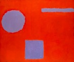 Patrick Heron, (1920-99), ‘Three Blues in Red’, 1962, oil on canvas, 152 x 183 cms. From Agnew’s