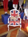 We Brits don't take ourselves too seriously: 'throne' and 'corgi' in a British department store