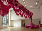 Installation shot of Joana Vasconcelos' Material Girl (2015) at Phillips, London