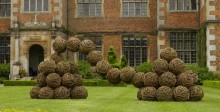 Racel Carter, The Willow Twist, created from 60 hand-woven spheres of willow