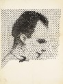 Sigmar Polke, German, 1941–2010 Raster Drawing (Portrait of Lee Harvey Oswald), 1963. Poster paint & pencil on paper 94.8×69.8cm Private Collection Photo: Wolfgang Morell, Bonn © 2014 Estate of Sigmar Polke/ARS,New York/VG Bild-Kunst, Bonn