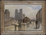 Jean-François Raffaëlli (1850-1924), Notre Dame du boulevard Quai des Grands Augustins. Oil on canvas 25.5x36ins. Signed lower left. From Trinity House Painting