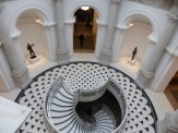 The spectacular new spiral staircase in the rotunda at Tate Britain