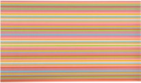 Bridget Riley, About Yellow (2013–14) Oil on linen, 163 x 279 cm | 64 1/8 x 109 7/8 in © Bridget Riley 2014. All rights reserved