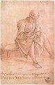 Maso Finiguerra An apprentice drawing Pen and ink, & ink wash,and white lead, on pale pink prepared paper c.1460 Gabinetto  Disegni e Stampe, Uffizi Gallery, Florence